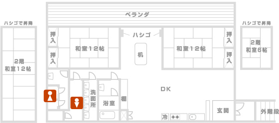 コテージ（大）見取り図