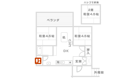 コテージ（小）見取り図