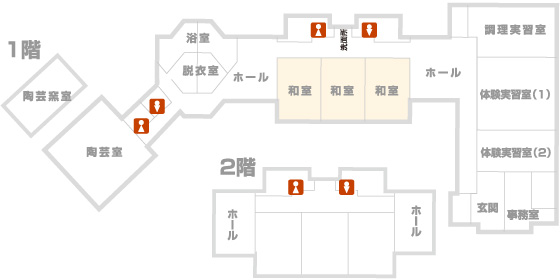 ふるさと交流館見取り図